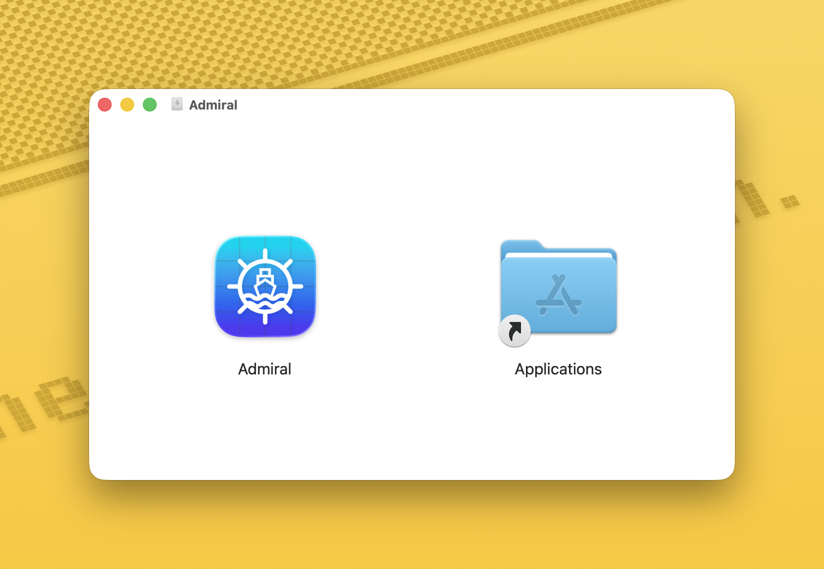 Admiral DMG installer window