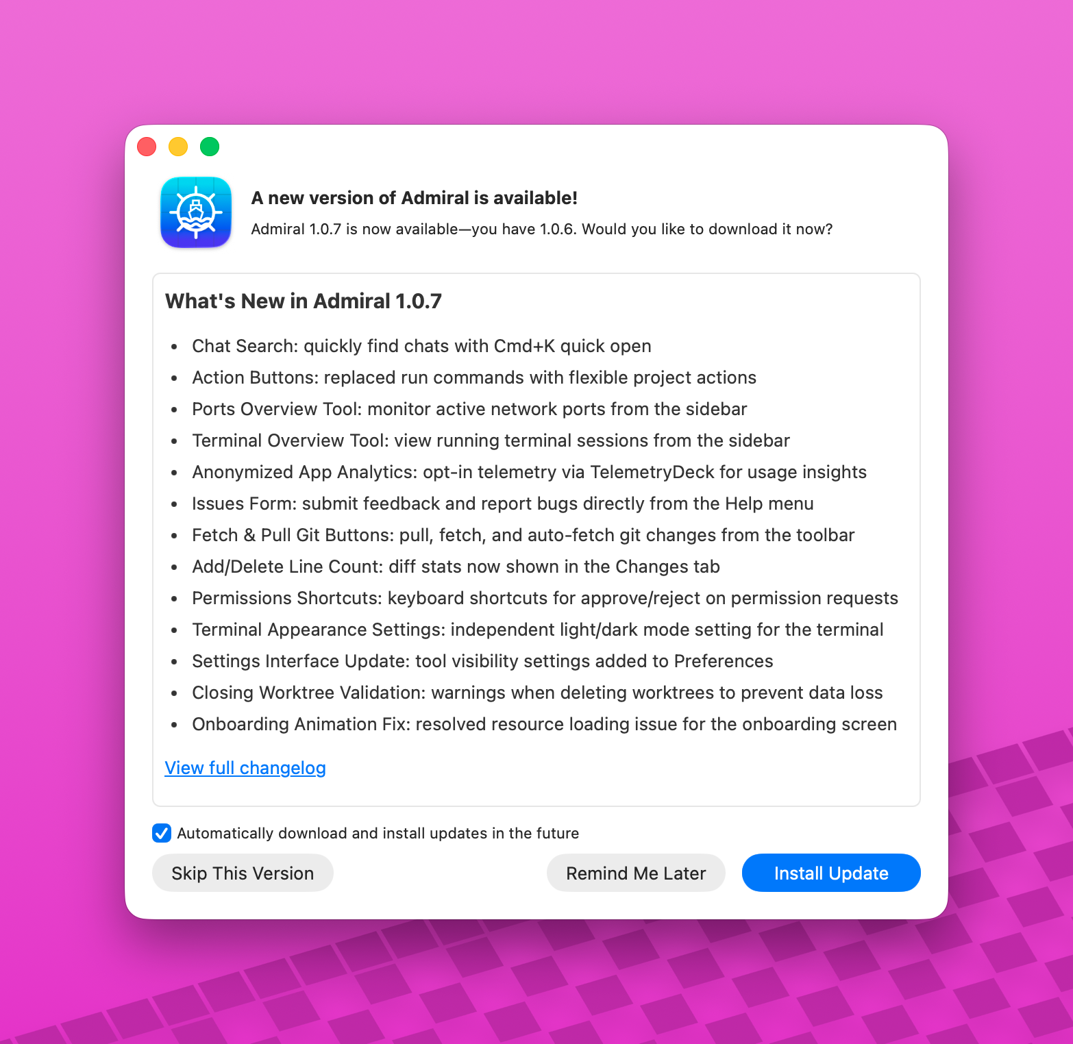 Admiral 1.0.7 is here